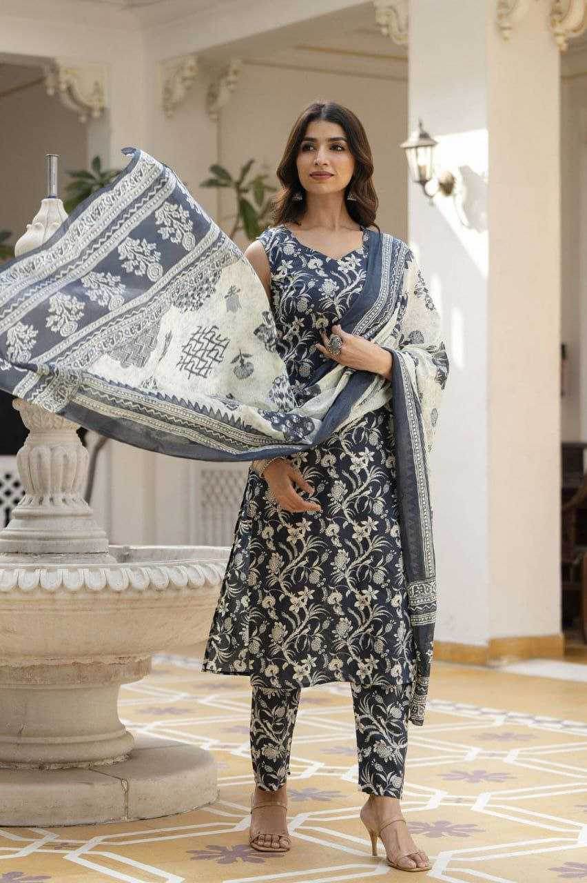 Cotton Printed Cotton Sleeveless Dresse - MYLUXURY LANE ENTERPRISE